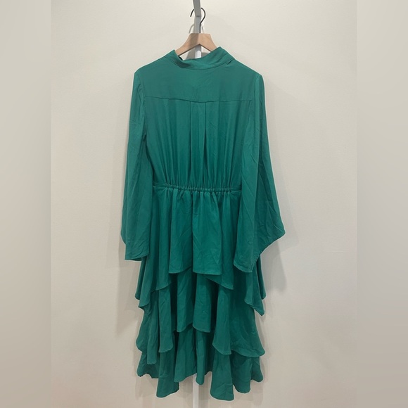 Osman Yousefzada X RTR Bow Front Ruffle Dress Size 10 - Picture 12 of 12